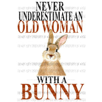 Never underestimate Bunny Rabbit Sublimation transfers Heat Transfer