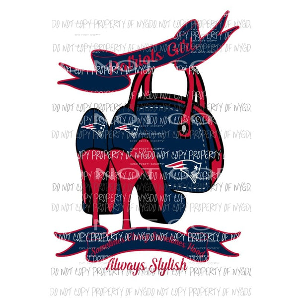 NFL Patriots heels Sublimation transfers Heat Transfer