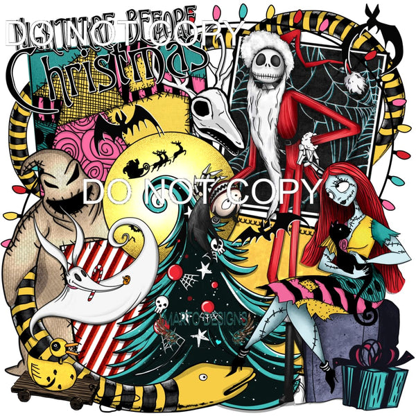 Nightmare Before Christmas #8372 Sublimation transfers -