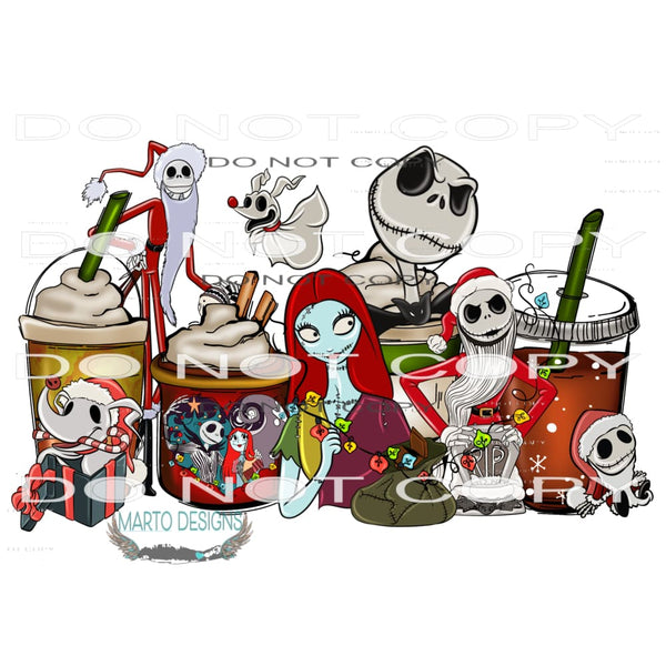 Nightmare Before Christmas Coffee Cups #7411 Sublimation