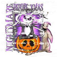 Nightmare Before X-mas #6610 Sublimation transfers - Heat