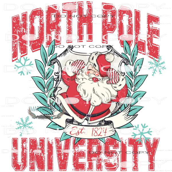 North Pole University #6969 Sublimation transfers - Heat