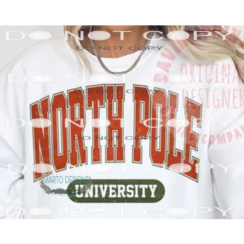 North Pole University #7111 Sublimation transfers - Heat