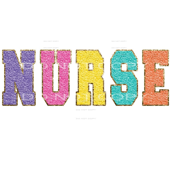 NURSE # 8104 Sublimation transfers - Heat Transfer Graphic