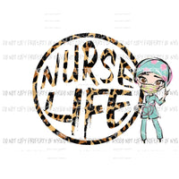 Nurse Life Leopard # 2 Sublimation transfers Heat Transfer