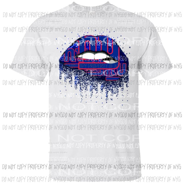 NY Giants Lips Sublimation transfers Heat Transfer