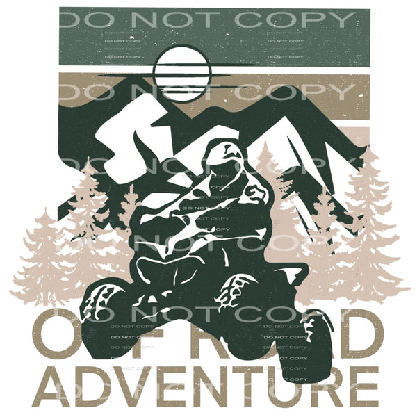 Off road adventure # 1013 - Heat Transfer Graphic Tee -