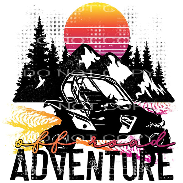 Off road Adventures #4582 Sublimation transfers - Heat