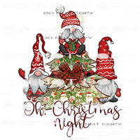 Oh Christmas Night #8454 Sublimation transfers - Heat