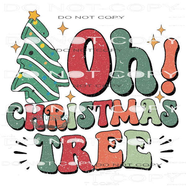 Oh! Christmas Tree #8033 Sublimation transfers - Heat