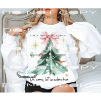 Oh come let us adore him Tree # 14 Sublimation transfers