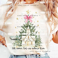 Oh come let us adore him Tree # 19 Sublimation transfers