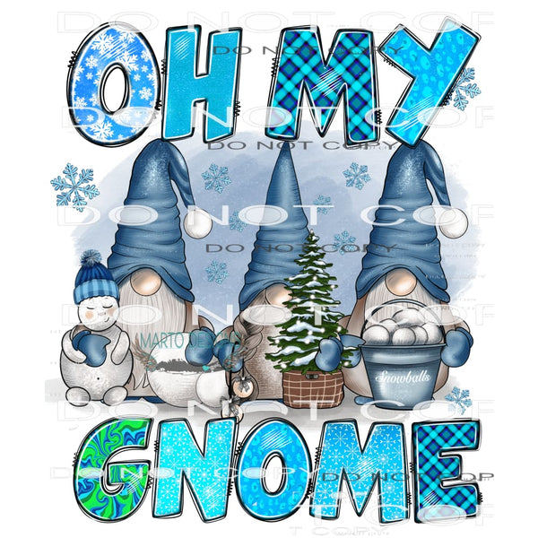 Oh My Gnome #7415 Sublimation transfers - Heat Transfer