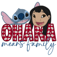 Ohana Means Family #7634 Sublimation transfers - Heat