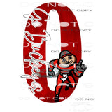 ohio buckeyes with sleeve for arm # 6672 Sublimation