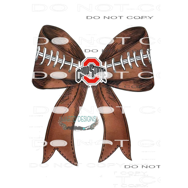 Ohio Football Bow # 140 Sublimation transfers - Heat