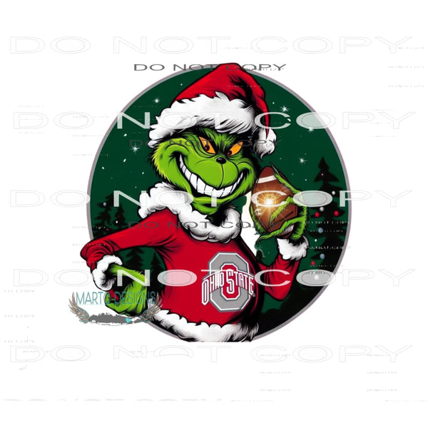 Ohio Grinch # 1080 Sublimation transfers - Heat Transfer