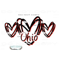 Ohio heart # 1054 Sublimation transfers - Heat Transfer