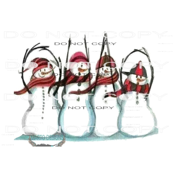 ohio snowmen # 1085 Sublimation transfers - Heat Transfer