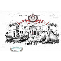 Ohio State Black # 1111 Sublimation transfers - Heat