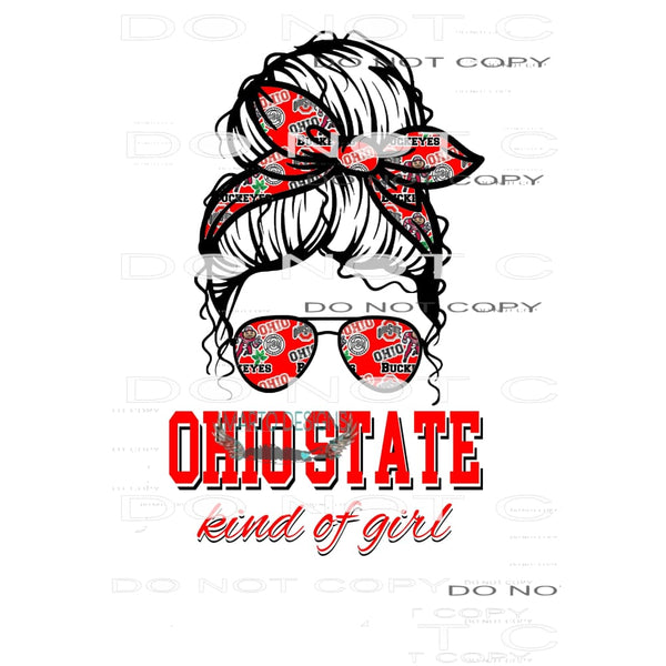 ohio state girl # 5513 Sublimation transfers - Heat