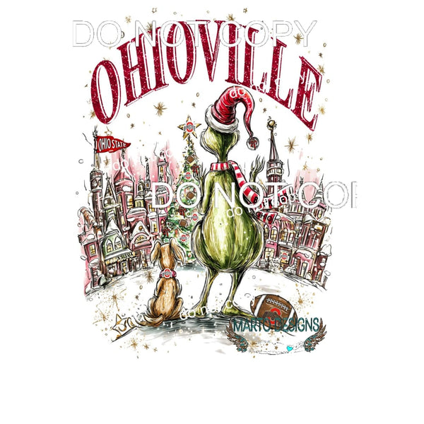 Ohioville Grinch # 4492 Sublimation transfers - Heat