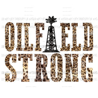 Oilfield Strong #2 leopard Sublimation transfers Heat Transfer