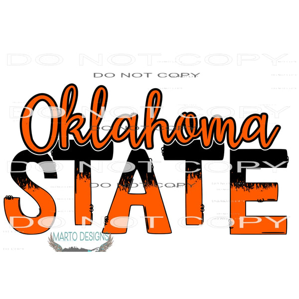Oklahoma State # 1051 Sublimation transfers - Heat Transfer