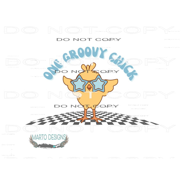 One Groovy Chick #10181 Sublimation transfers - Heat