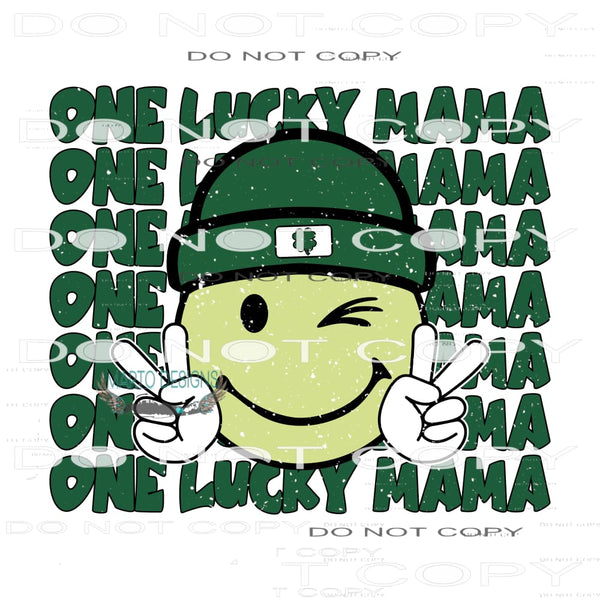One Lucky Mama #9205 Sublimation transfers - Heat Transfer