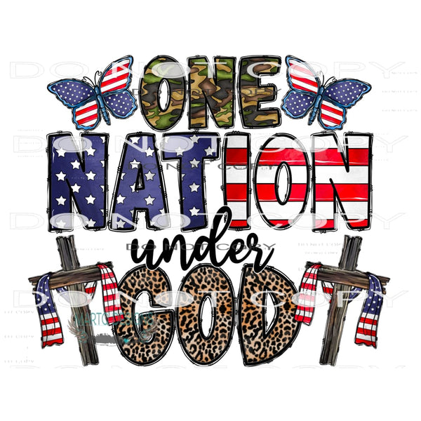 One Nation Under God #10943 Sublimation transfer - Heat
