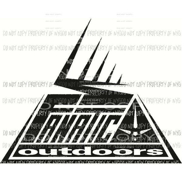 Outdoors Fanatic triangle logo Sublimation transfers Heat Transfer