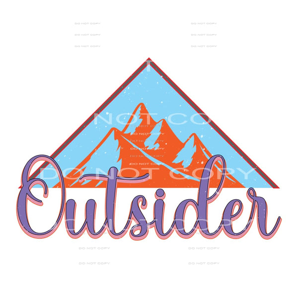 Outsider #5119 Sublimation transfers - Heat Transfer Graphic