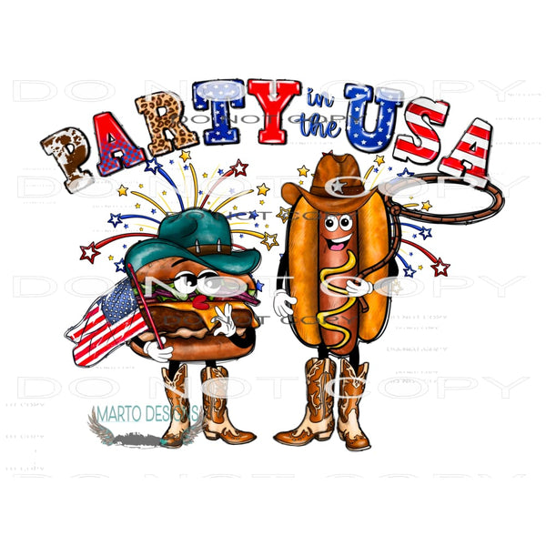 Party In The USA #10802 Sublimation transfers - Heat