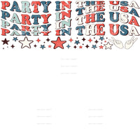 Party In The USA #4986 Sublimation transfers - Heat Transfer