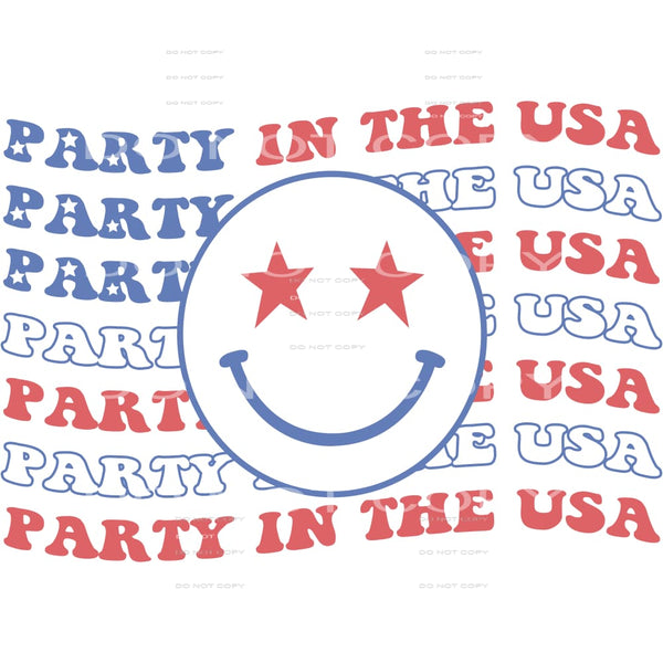 Party In The USA #5025 Sublimation transfers - Heat Transfer