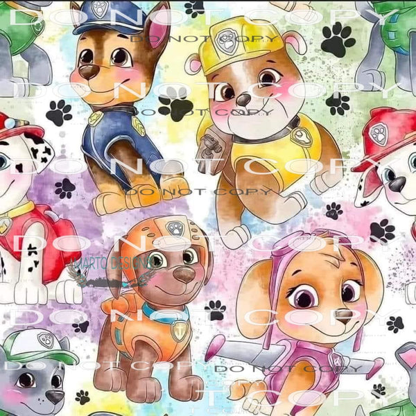Paw Patrol #8591 Sublimation transfers - Heat Transfer
