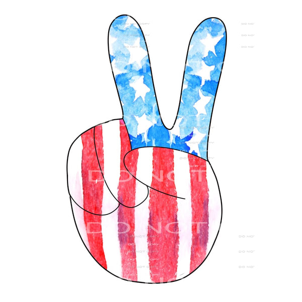 peace flag hand # 9980 Sublimation transfers - Heat Transfer