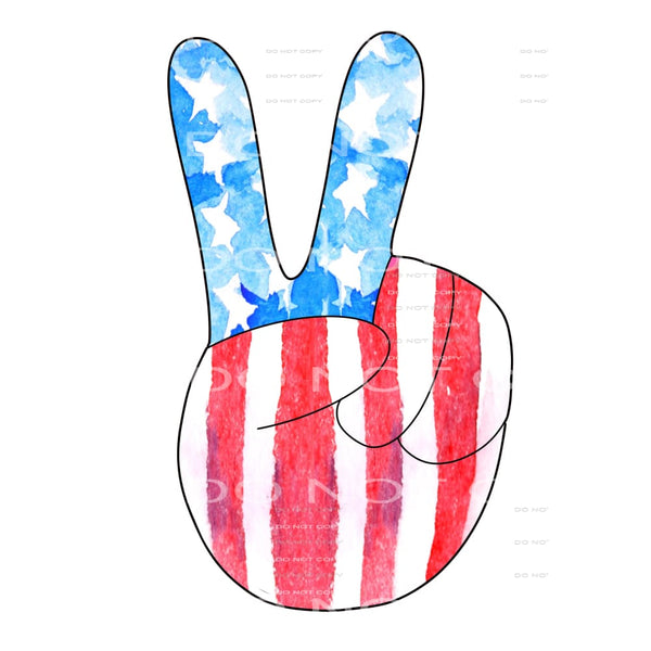 peace flag hand # 9981 Sublimation transfers - Heat Transfer