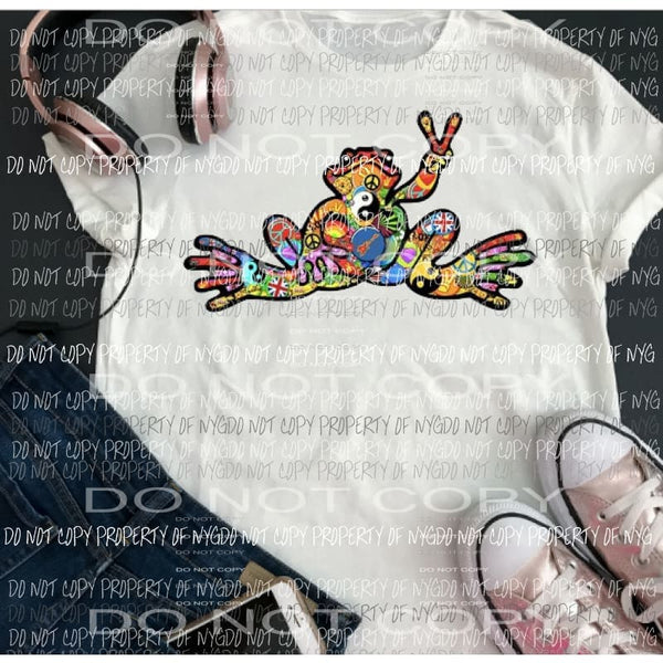 Peace frog Sublimation transfers Heat Transfer