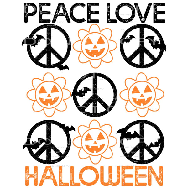 Peace Love Halloween #5926 Sublimation transfers - Heat