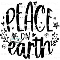 Peace On Earth #7984 Sublimation transfers - Heat Transfer