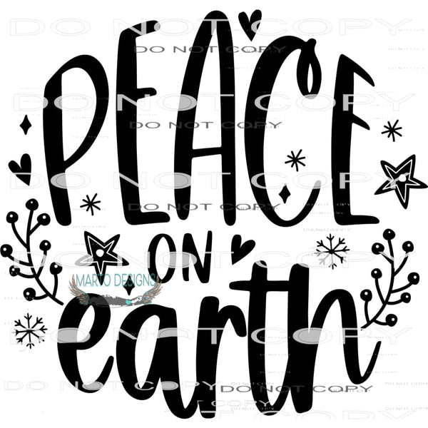 Peace On Earth #7984 Sublimation transfers - Heat Transfer