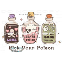 Pick Your Poison #6811 Sublimation transfers - Heat Transfer