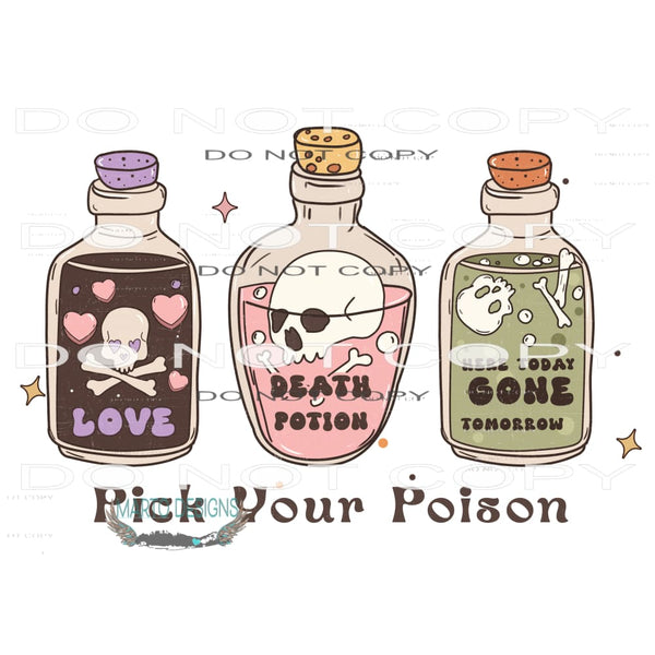 Pick Your Poison #6811 Sublimation transfers - Heat Transfer