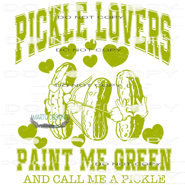 Pickle Lovers #9338 Sublimation transfers - Heat Transfer
