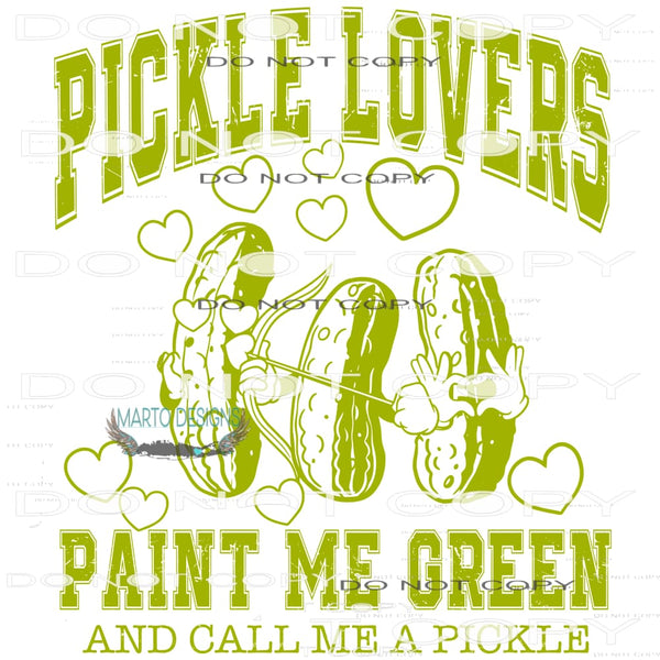Pickle Lovers #9409 Sublimation transfers - Heat Transfer