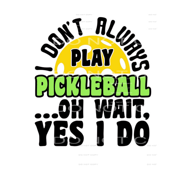 Pickleball 5 Sublimation transfers - Heat Transfer Graphic