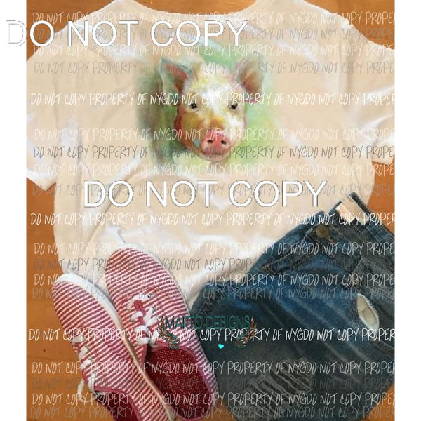 PIG Tee Shirt white shirt