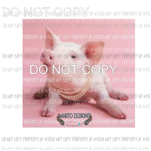 Pigs and pearls Sublimation transfers Heat Transfer